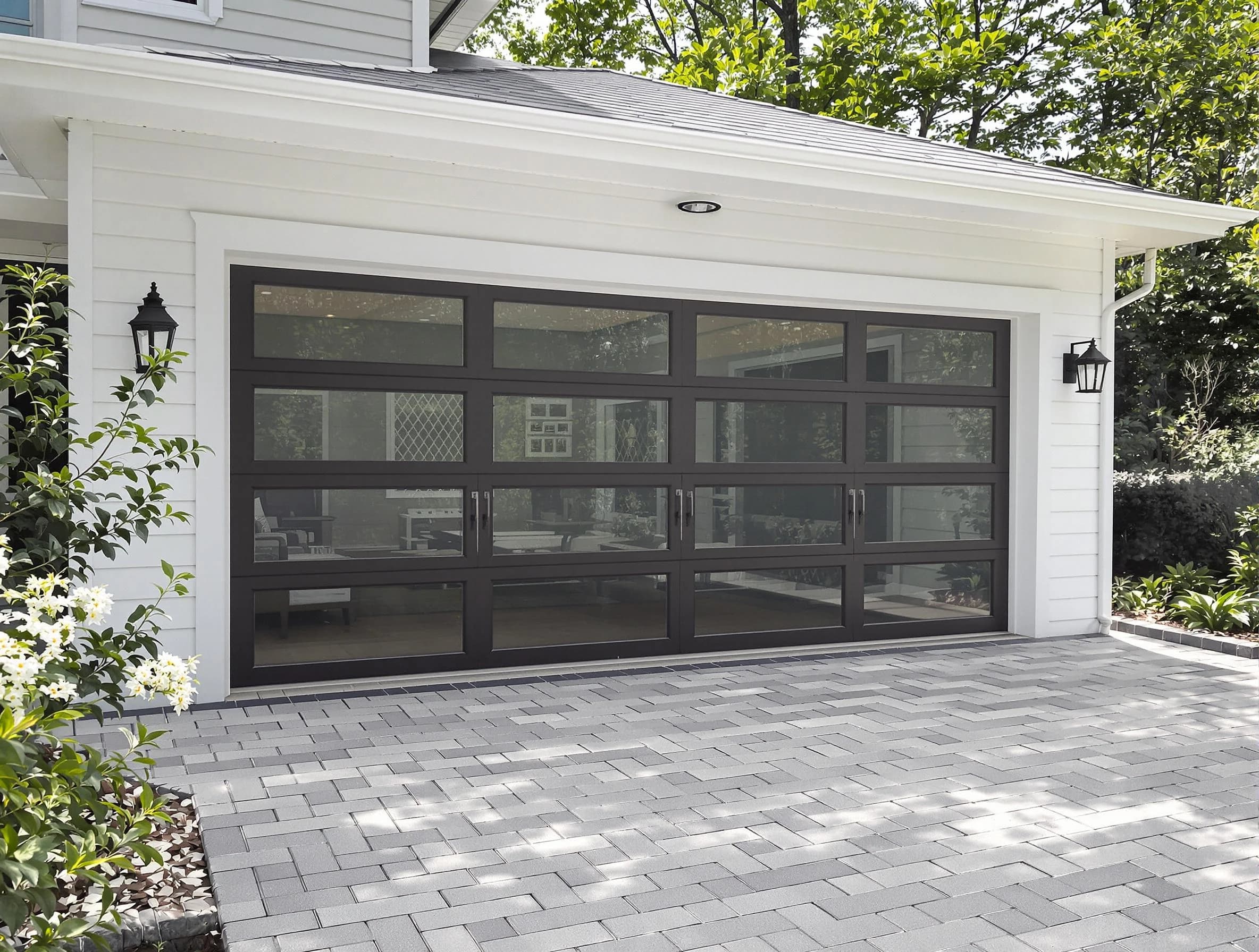 Morris Garage Door Repair design specialist presenting custom garage door options to Morris homeowner