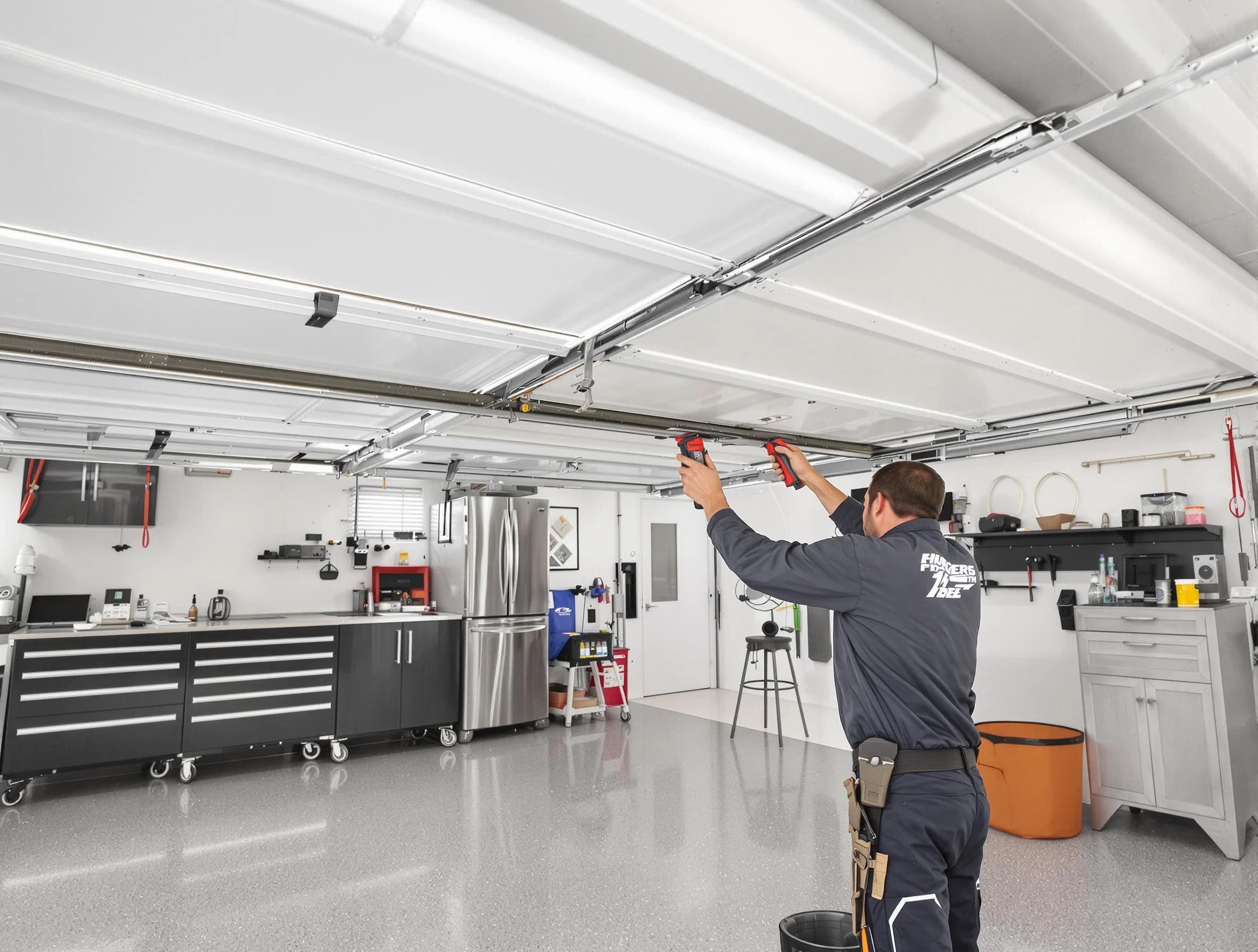 Overhead garage door repair service by Morris Garage Door Repair in Morris