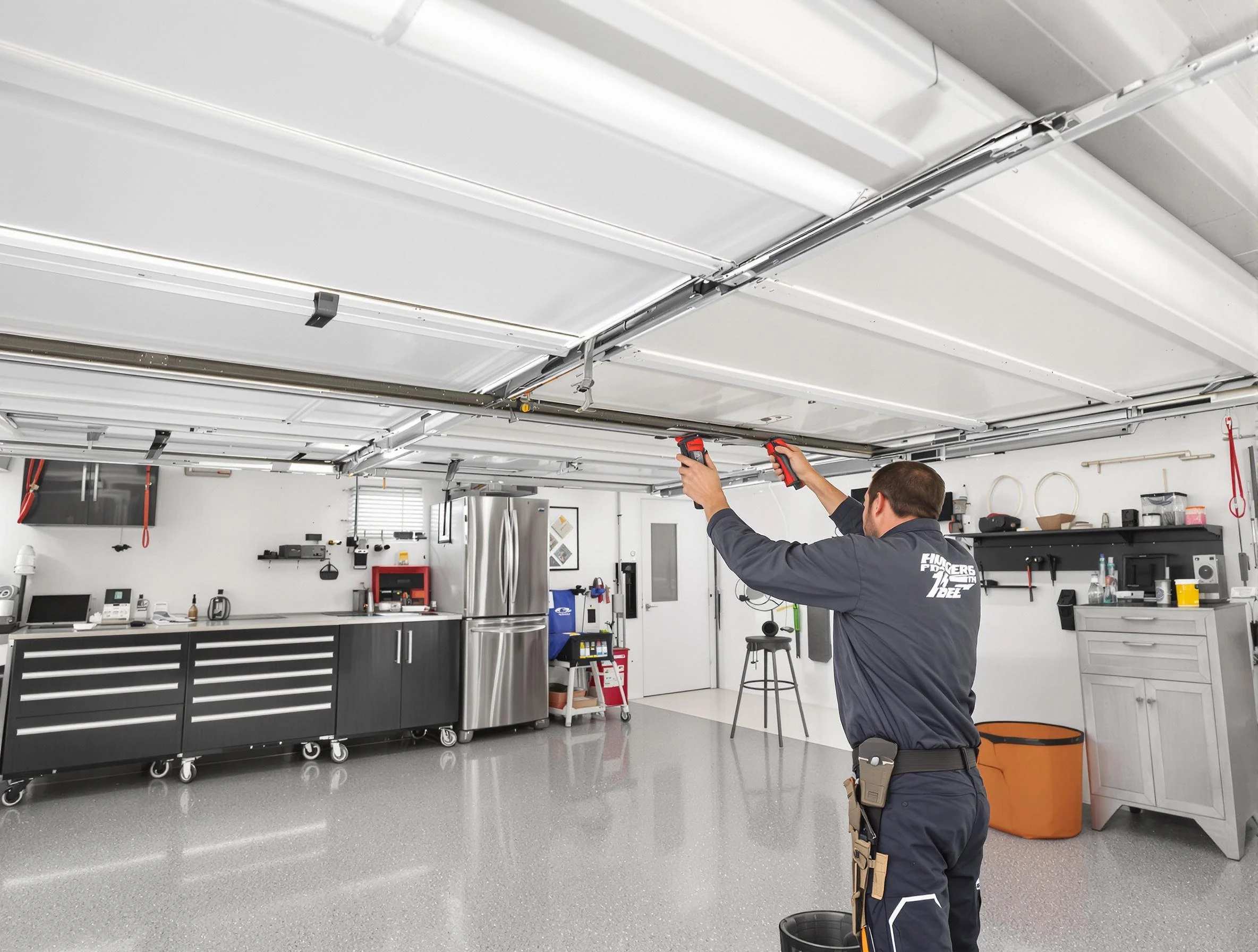 Overhead garage door repair service by Morris Garage Door Repair in Morris